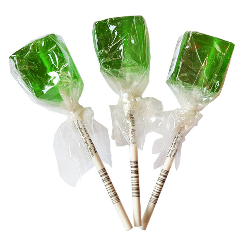 Sour Green Apple Bomb Suckers