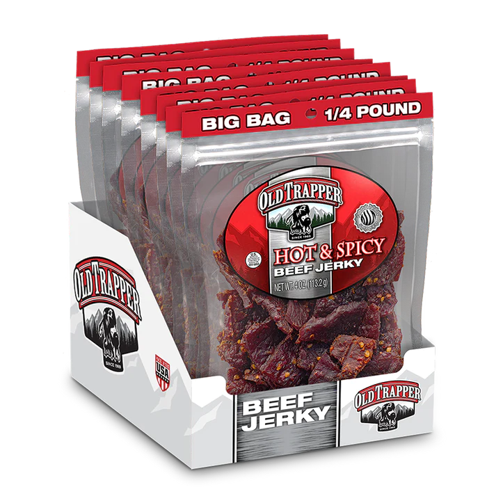 Old Trapper 4oz Hot & Spicy Jerky